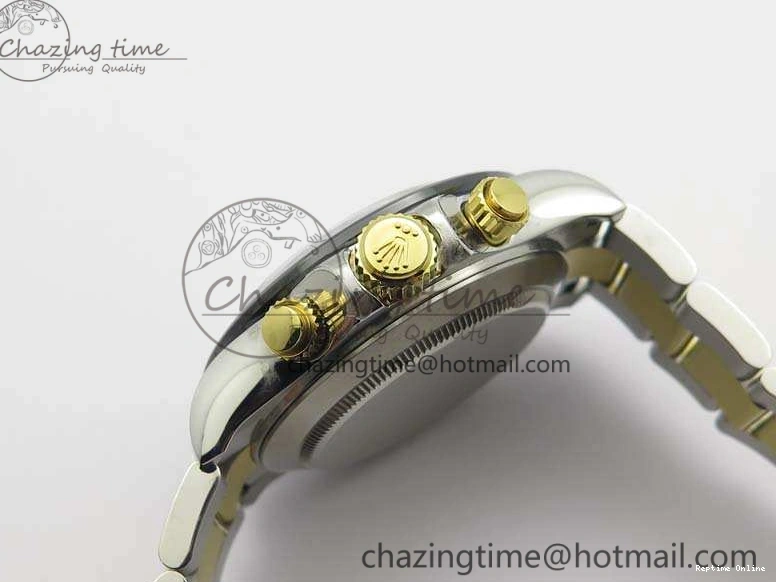 0126 Daytona SS YG Ceramic Bezel JH Best Edition White Dial On SS YG Bracelet A Resilient 3530